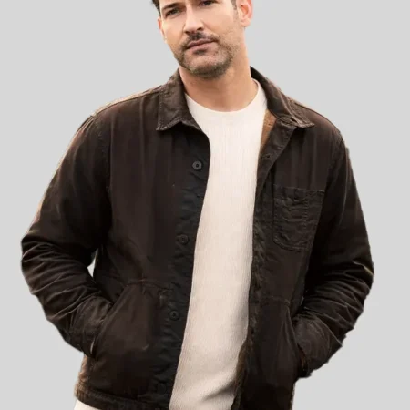 Tom Ellis CIA S01 Brown Jacket For Sale