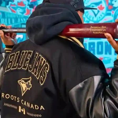Toronto Blue Jays Anniversary Varsity Jacket Shop Now