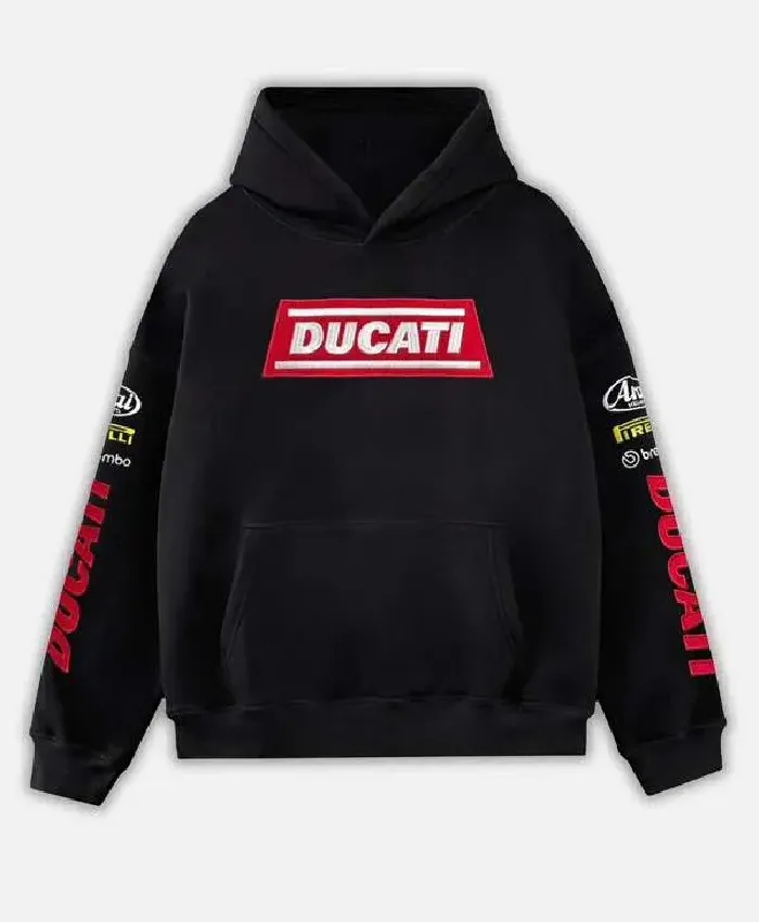 Vintage Black Ducati Hoodie