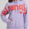 Wrangler Wide Open Spaces Logo Purple Hoodie