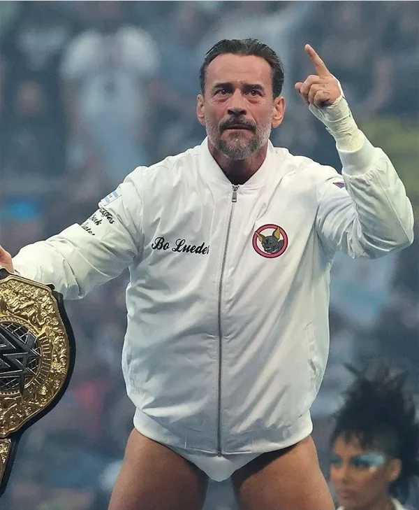 WrestleMania 42 CM Punk White Jacket