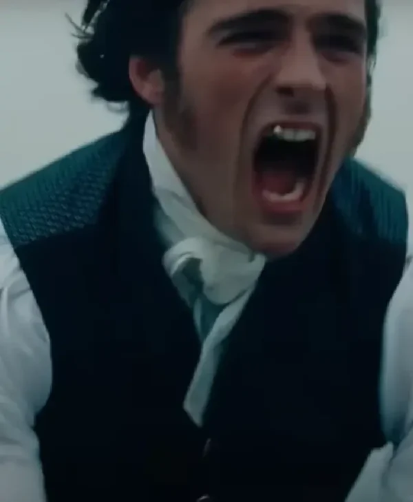 Wuthering Heights 2026 Jacob Elordi Black Vest