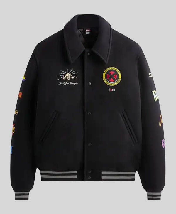 X-Men x Kith Varsity Black Jacket