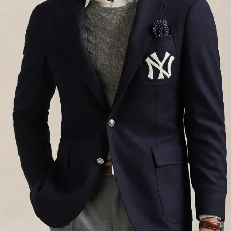 Yankees Polo Ralph Lauren Blue Blazer