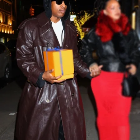 buy ASAP Rocky NYC Valentines Day Leather Coat