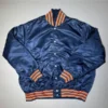 buy Chicago Bears 80’s Navy SatinBomber Jacket