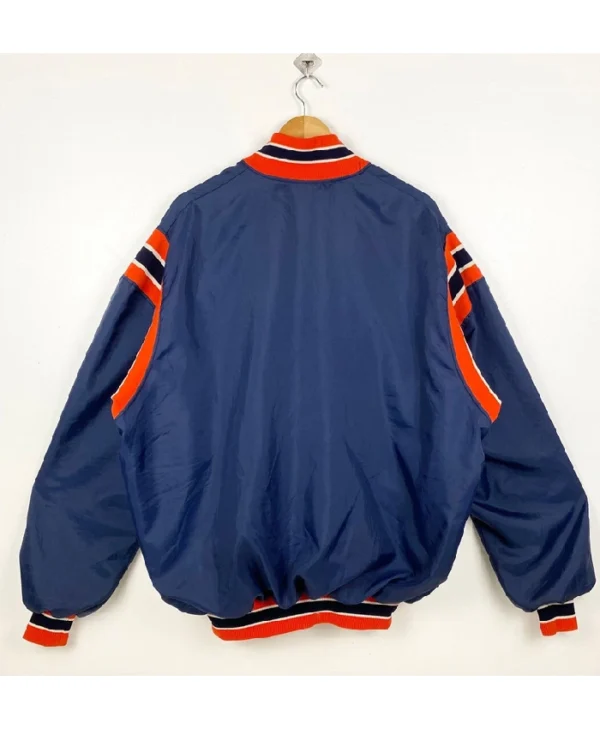buy Chicago Bears 80’s Printed Logo Blue Jacket