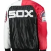 buy Chicago White Sox Navy Blue and Red Satin Jacket