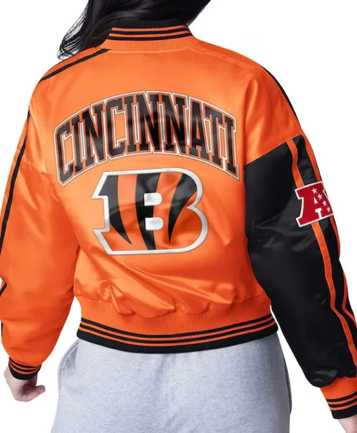 buy Cincinnati Bengals Zone Blitz Black and Orange Jacket