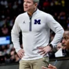 buy Dusty May Michigan Wolverines Half-Zip Sweatshirt