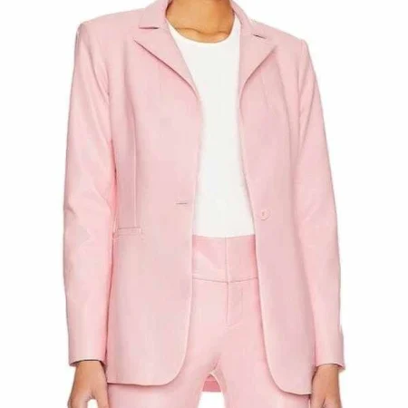 buy Good Morning America Rhiannon Ally Pink Leather Blazer