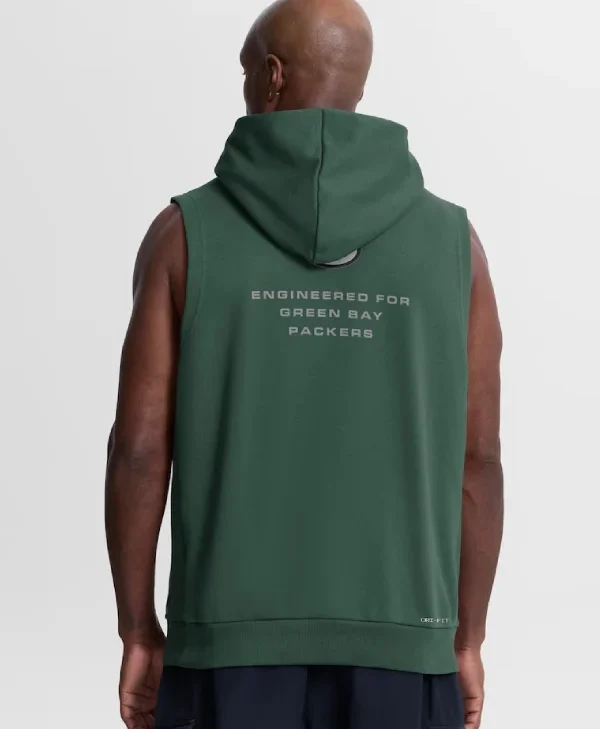 buy Green Bay Packers Nike Sideline Sleeveless Hoodie