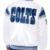 buy Indianapolis Colts Midweight White Satin Jacket