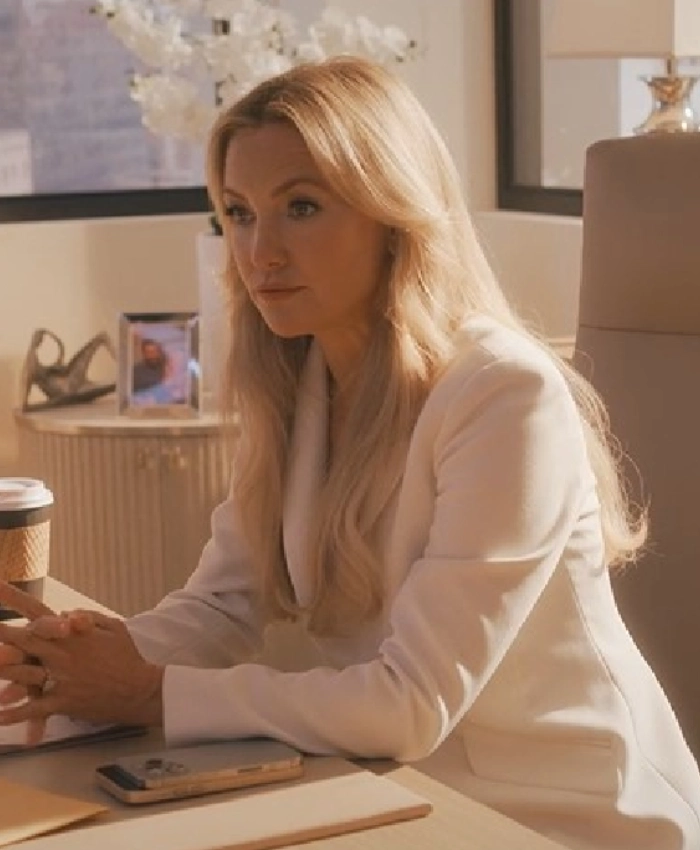 buy Kate Hudson Running Point S02 White Blazer
