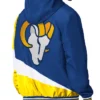buy LA Rams Color Block Full-Zip Hooded Jacket