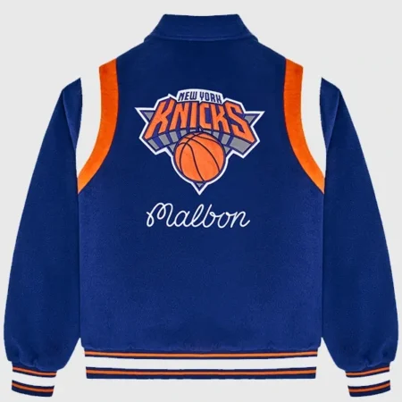 buy Malbon x Knicks The Garden Varsity Jacket
