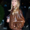 buy Michelle Randolph NYC 2026 Bomber Leather Jacket