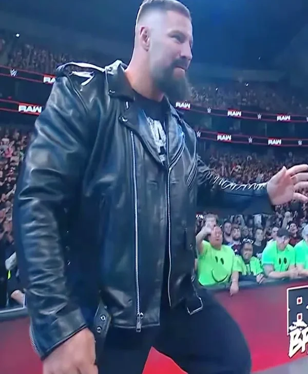 buy Monday Night Raw Bron Breakker Leather Jacket