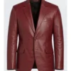 buy Moses G The Voice S29 Maroon Leather Blazer