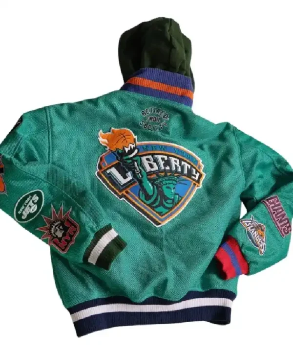 buy New York Sports Teams Kelly Green Jacket