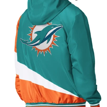 buy Now Miami Dolphins Color Block Full-Zip Hooded Jacket