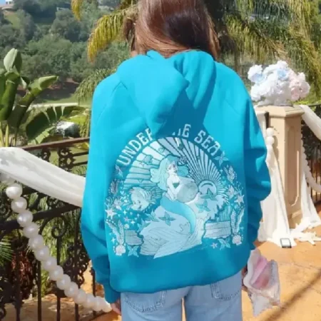 buy Pink Palm Puff x Disney Under The Sea Hoodie