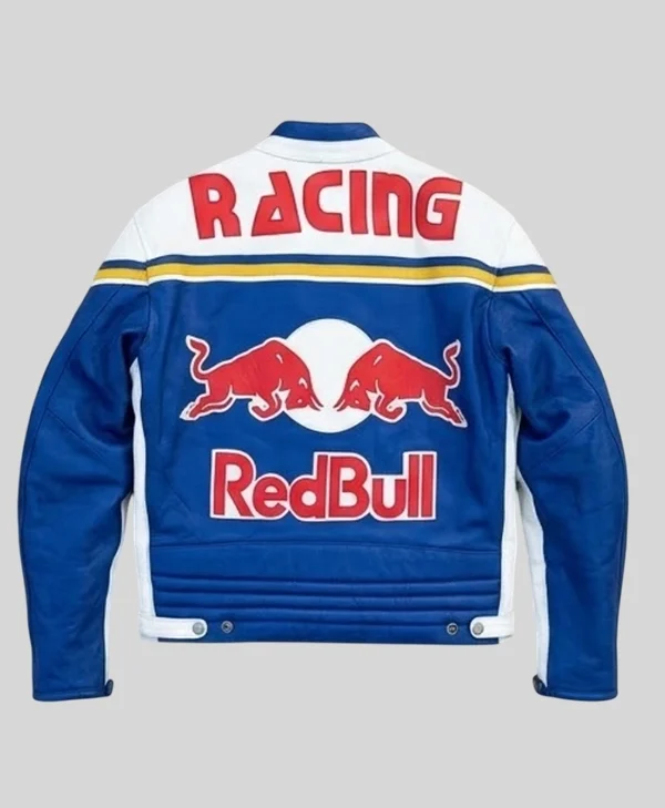 buy Red Bull Racing Style Genuine Leather Jacket