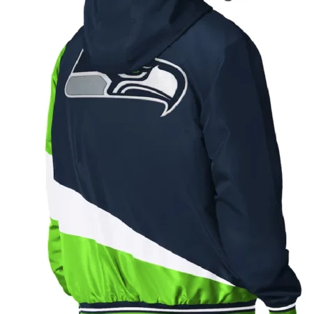 buy Seattle Seahawks Color Block Full-Zip Hooded Jacket
