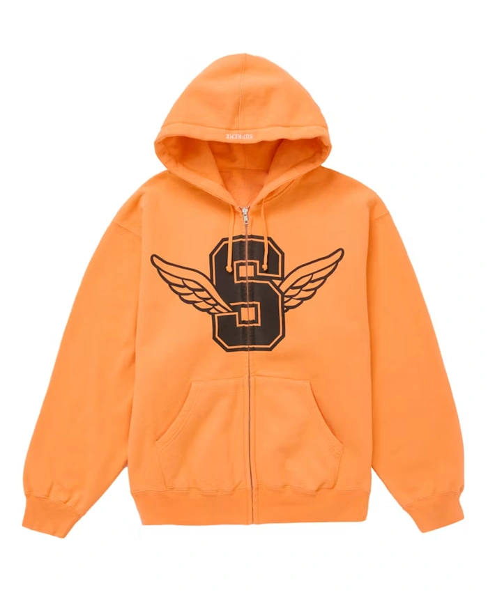 buy Supreme Wings Zip-Up Hooded Sweatshirt