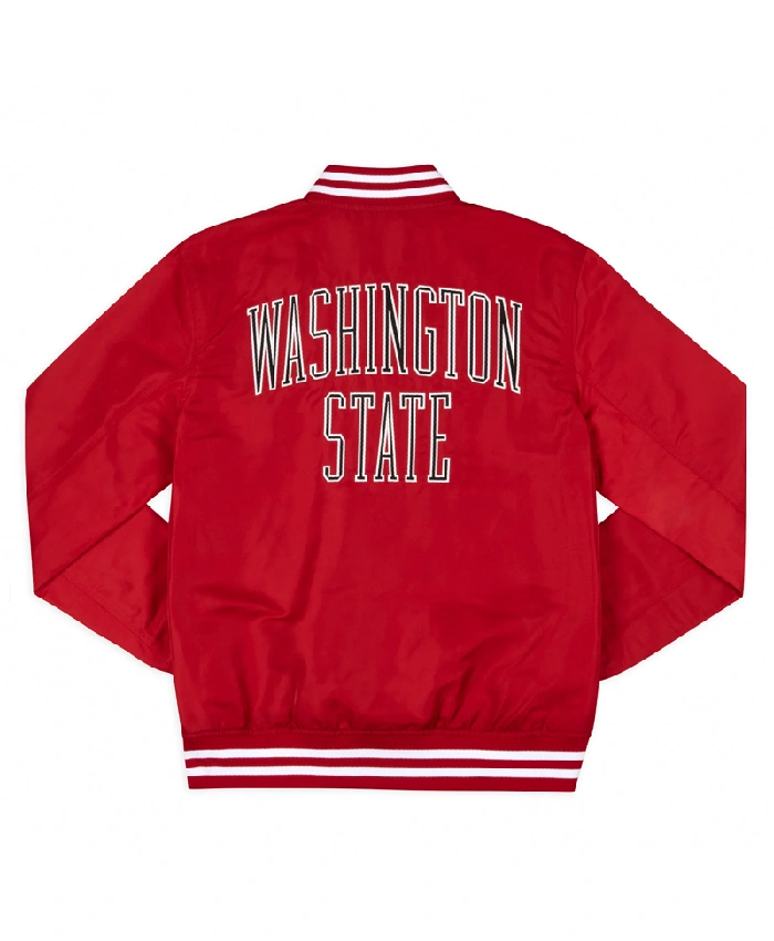 buy Washington State Cougars Arched Red Bomber Jacket