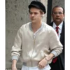 buy now Harry Style Metallic Cream Bomber Jacket