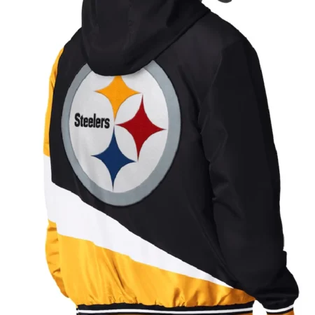 buy now Pittsburgh Steelers Color Block Full-Zip Hooded Jacket