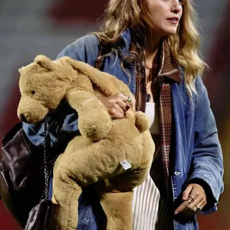 buy now Wrexham vs Chelsea Gameday Blake Lively Denim Jacket