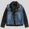 order now WWE Triple H Denim Leather Jacket