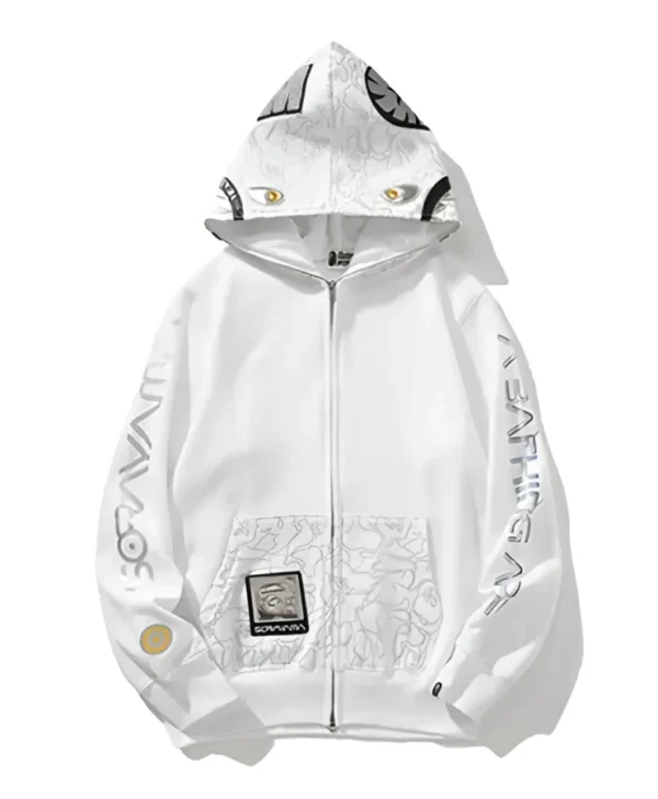 shop BAPE 23rd Anniversary White Hoodie