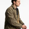 shop Jamie Bell Half Man Green Jacket