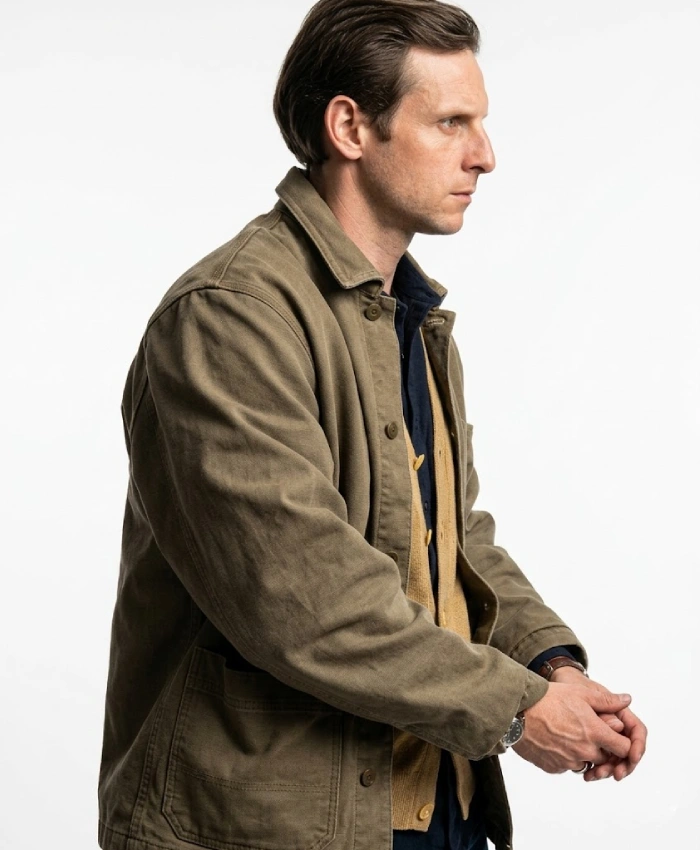shop Jamie Bell Half Man Green Jacket