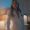 shop Kate Hudson Running Point S02 White Blazer