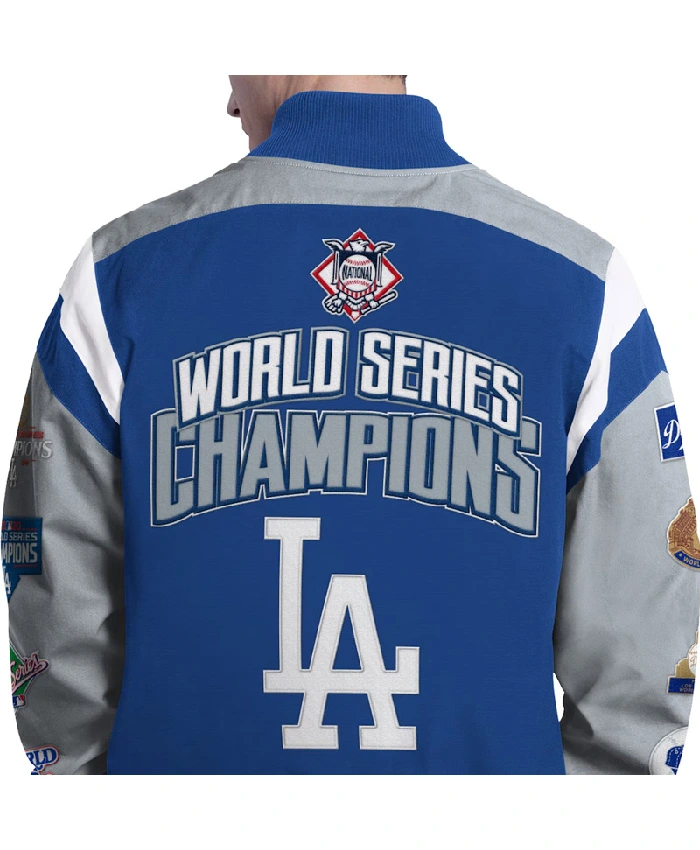shop LA Dodgers Strong Safety Commemorative Royal Jacket
