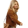 shop Street Style 2026 Michelle Hunziker Brown Jacket