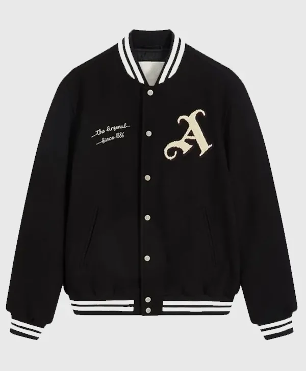 Anne Hathaway Arsenal Gunners Black Jacket for sale