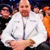 Fat-Joe-Knicks-vs--Cavs-Game-2-White-Biker-Jacket