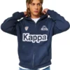 Hollister x Kappa Boxy Zip-Up Logo Graphic Hoodie for sale