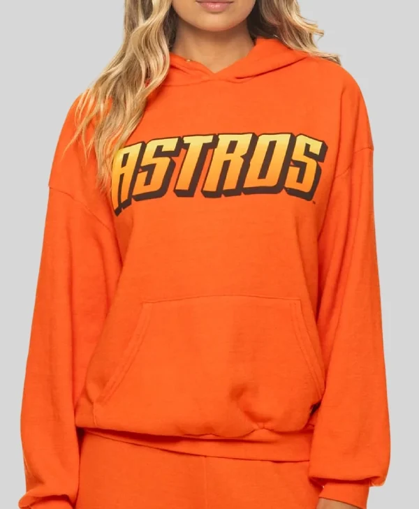 Houston Astros 2026 Aviator Nation x MLB Orange Hoodie