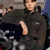 Jungkook-Calvin-Klein-Black-Denim-Trucker-Jacket