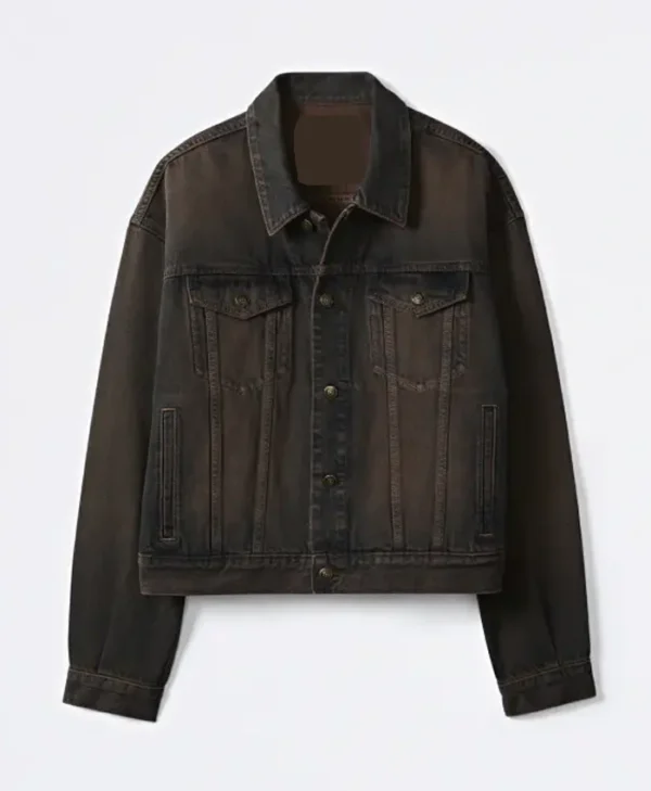 Jungkook-Calvin-Klein-Trucker-Black-Denim-Jacket