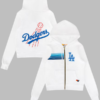 LA Dodgers Aviator Nation x MLB White Five Stripe Hoodie