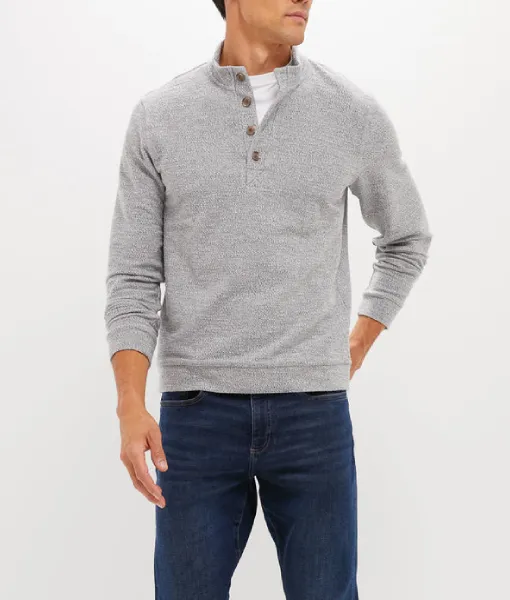 Law and Order S25 Jack McKinney Gray Pullover Shirt For Sale