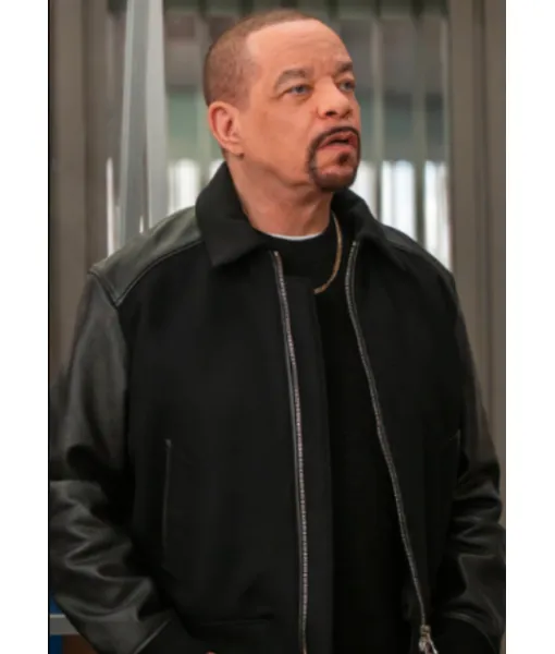 Law and Order SVU S27 Ice T Black Varsity Jacket