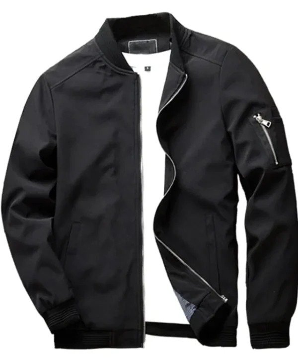 Slim Fit Lightweight Casual Bomber Jacket